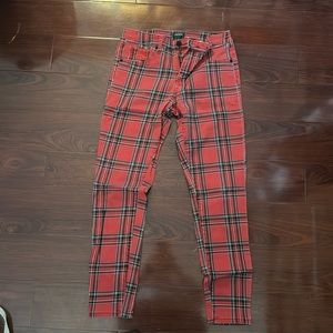 Red Plaid Pants